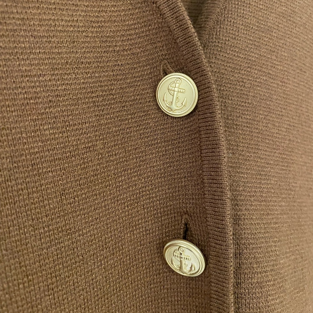 NWT! J. Crew Giselle V-Neck Cardigan, Brown, XS - Picture 4 of 7